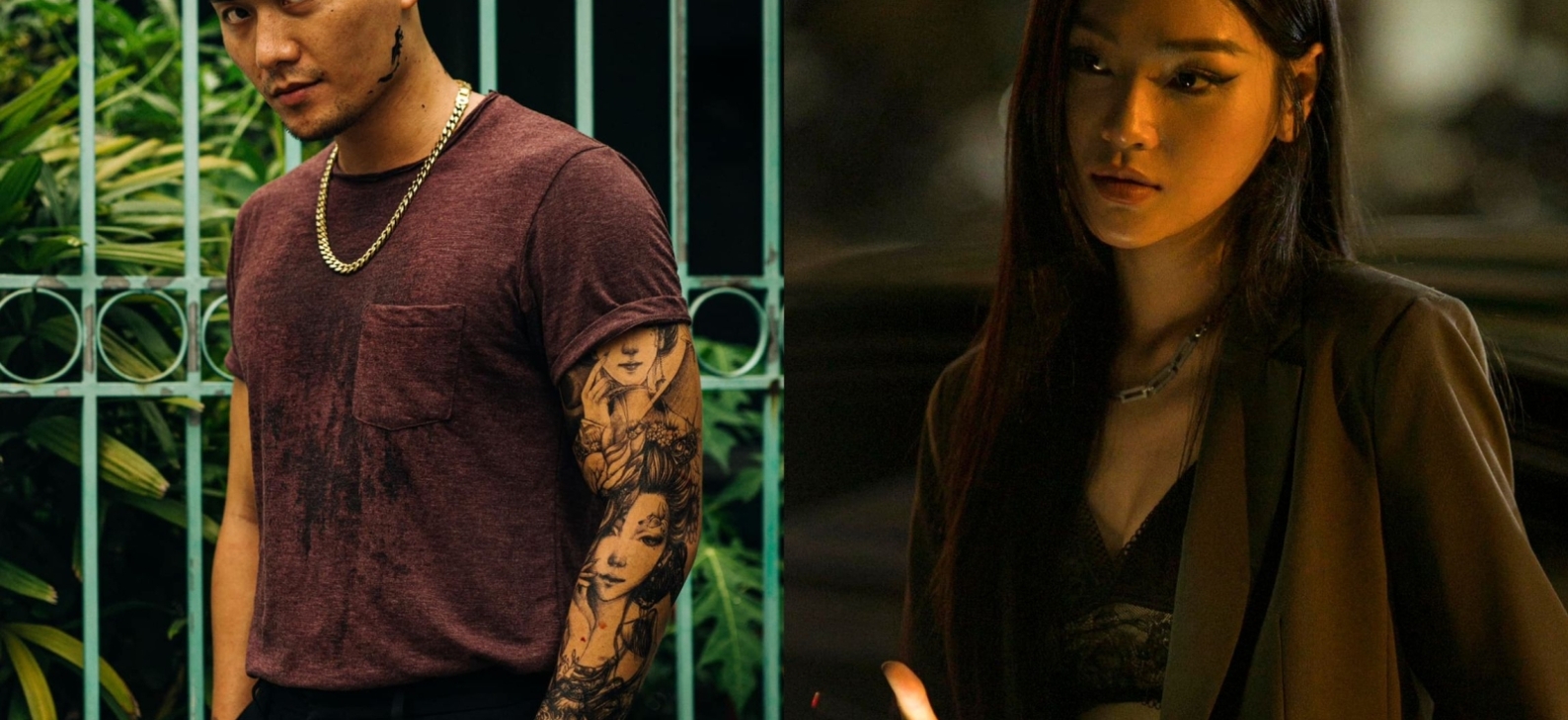 Tạo hình cuốn hút của Cù Thị Trà và Xuân Phúc trong dự án phim mới