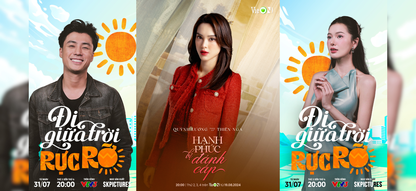 Quỳnh Lương, Yên Đan, Vương Anh Ole góp mặt trong các dự án phim mới của nhà đài VTV3 và siêu ứng dụng giải trí VieON
