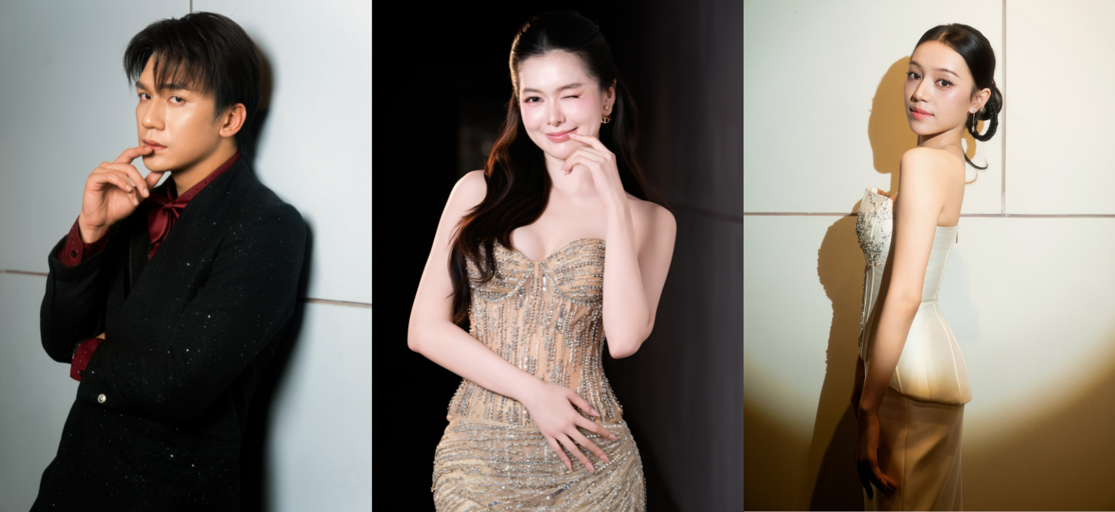 Đỗ Nhật Hoàng, Yên Đan và Hoàng Linh Chi tham dự lễ khai mạc Liên hoan phim châu Á Đà Nẵng lần thứ IV