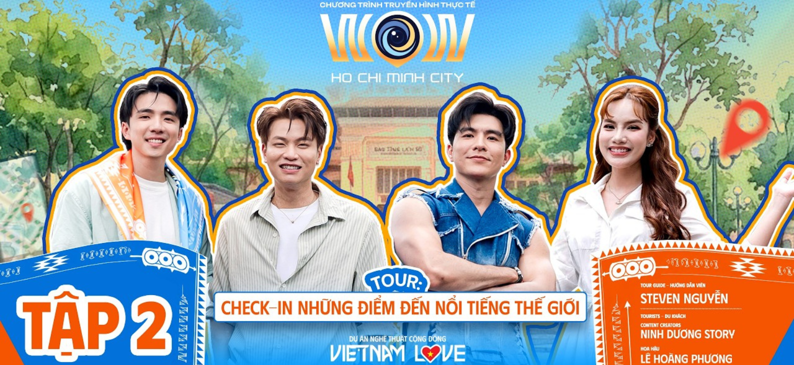 Steven Nguyễn đảm nhận vai trò tour guide trong tập 2 của WOW HO CHI MINH CITY