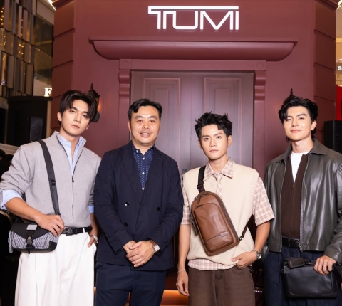 Steven Nguyễn, Đỗ Nhật Hoàng, Đình Khang tại sự kiện thương hiệu TUMI
