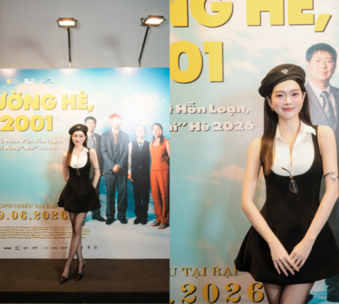 Yên Đan tham dự buổi ra mắt phim điện ảnh "Trường hè, 2001"