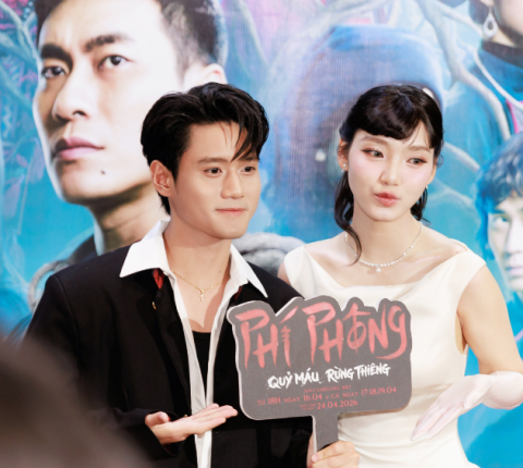 Đình Khang tham gia buổi công chiếu phim điện ảnh “Phí Phông: Quỷ Máu Rừng Thiêng” 