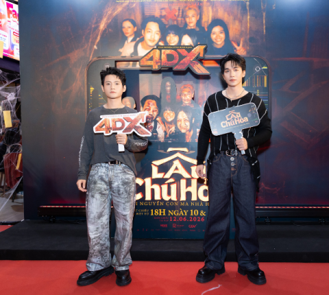 Đỗ Nhật Hoàng và Đình Khang tham dự buổi premiere phim “Lầu Chú Hỏa”